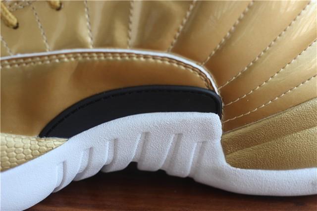 Authentic Air Jordan 12 Gold Pinnacle